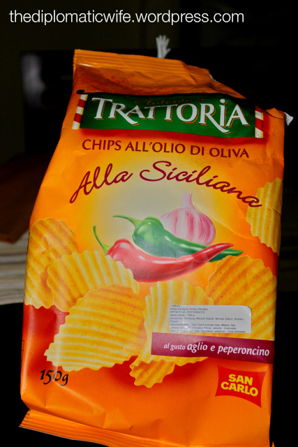 Autentica Trattoria Chips Alla Siciliana - Chips all'olio di oliva, aglio & peperoncino)